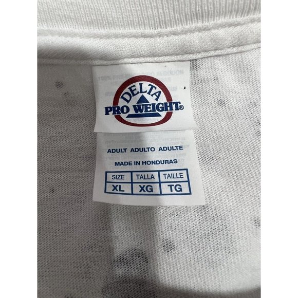 Vtg Y2K Been 100 Since Birth T-Shirt XL All Over Print Paint Splatter Delta Pro - Picture 5 of 6